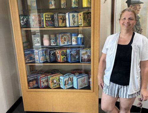 SCHOOL LUNCH BOXES ON DISPLAY